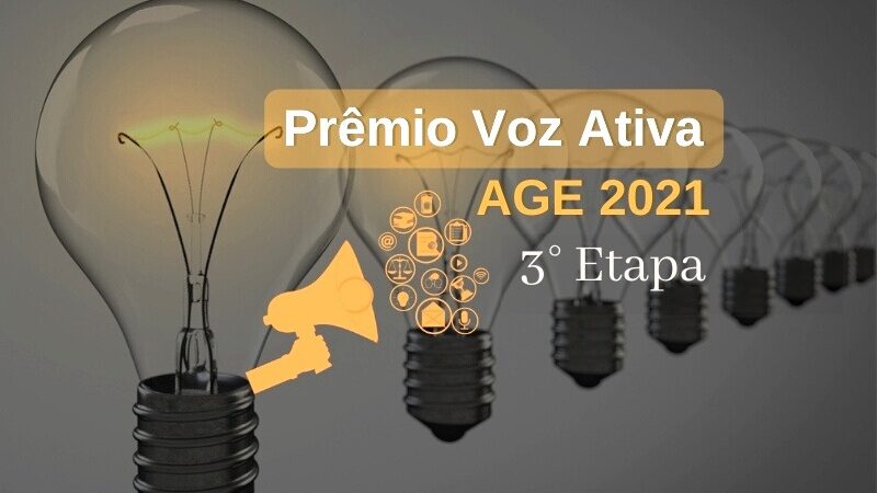 Dez propostas inovadoras avançam à terceira etapa do Prêmio Voz Ativa AGE-MG 2021